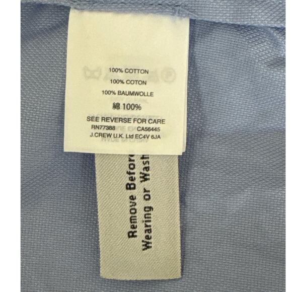 J. Crew Margot Ruffle Front Sleeveless Top in Cotton Pique Light Blue Size 4 - Picture 5 of 8